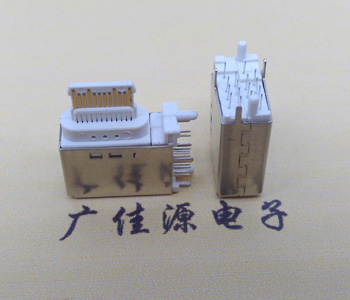 USB 3.1 Type C母座90度侧插,三脚插板规格