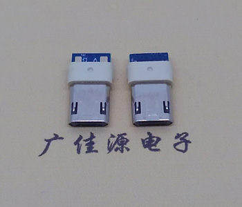 充电数据Micro USB双面插头,二三短路包胶
