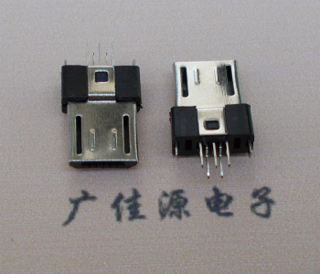 无卡勾Micro USB插头/公头,迈克7P夹板1.0MM公座