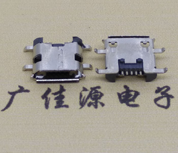 MICRO USB 反插B型母座,四脚插手机尾插接口