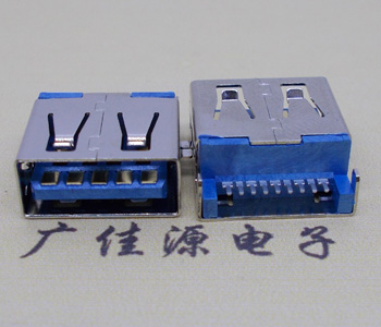 USB 3.0A母沉板2.5MM前贴后插,直边接口USB 3.0连接器