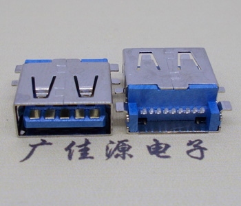 USB 3.0A母沉3.5MM壳四脚全贴,无导位接口USB 3.0连接器