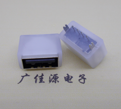 USB连接器接口 10.5MM防水立插母座 鱼叉脚