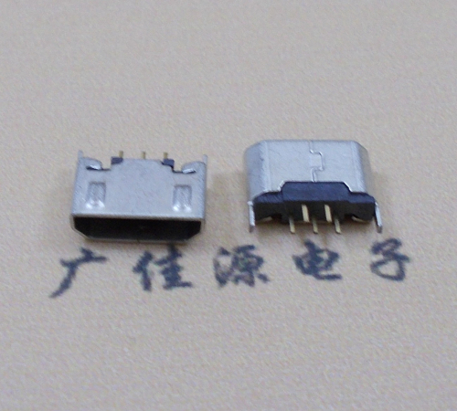 迈克USB 180度5p直插带地脚1.5端子直口