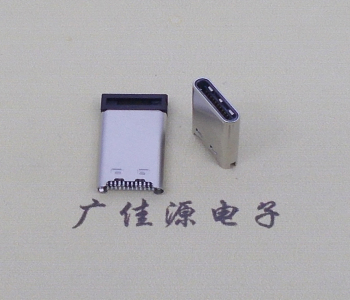 TYPE-C24P夹板式公头超薄铆压和拉伸款 可夹0.7mm厚度PCB板 USB-C连接器数据音频充电口